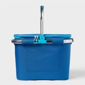 Blue Insulated Picnic Basket
